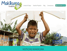 Tablet Screenshot of fundacionmakikuna.org